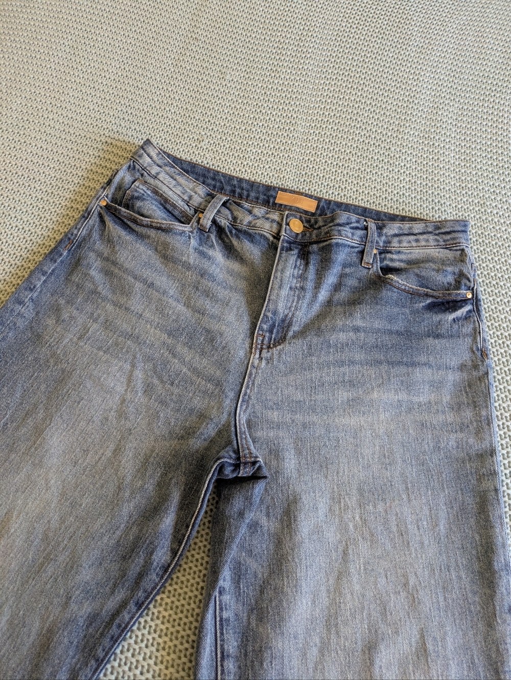 KUT Sienna Wide Leg Hi-Rise Jeans Sz 14 - Picture 2 of 12